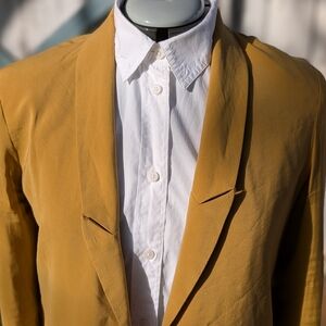 Women's Mustard Yellow Blazer, Mia & Max, Size S